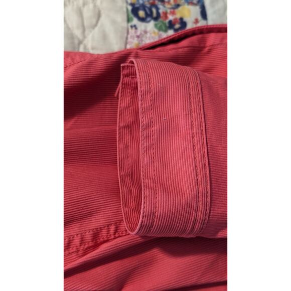 Jones New York Signature Pink/Salmon Cotton Stretch Button Up Jacket Womens Sz L - Picture 10 of 15